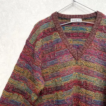 디자인 니트 올 패턴 빈티지 레트로 아트 기발한 멀티 3D