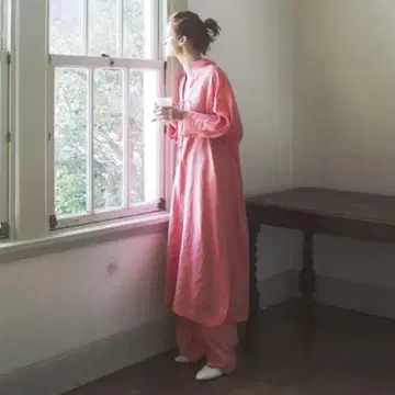 새상품급 ebure 보타니컬 린넨 이지 팬츠 핑크 42,900