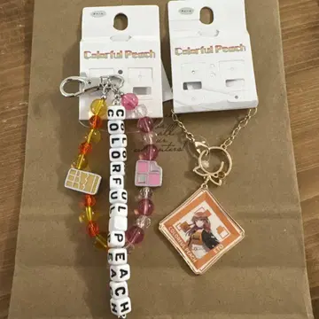 Colorful Peach 스트랩 참 에토 노아