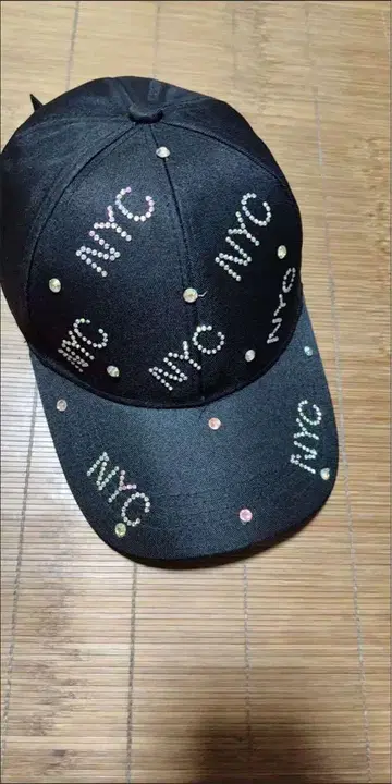 NYC 로고 블랙 야구 모자