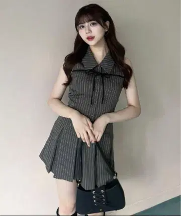 OLIVE des OLIVE 슬리브리스 셔츠 미니 원피스 즉시 구매 가능
