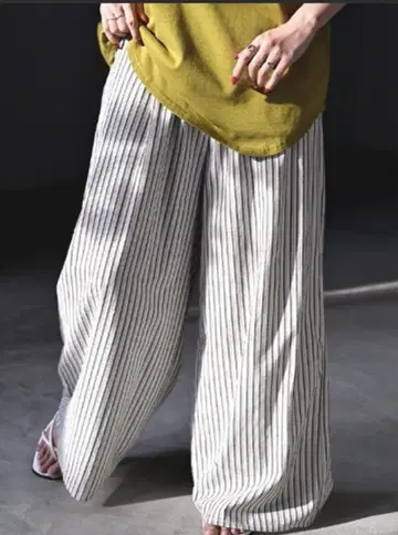 HUG.U 더블 코튼 와이드 팬츠