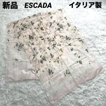 이탈리아제 에스카다 실크 블렌드 꽃무늬 스카프 스톨 숄 실크