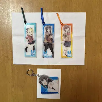 청춘 돼지 아크릴 책갈피 키링 아크릴 키링