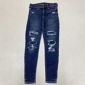 아메리칸 이글 HI-RISE JEGGING 크러쉬 스키니 데님
