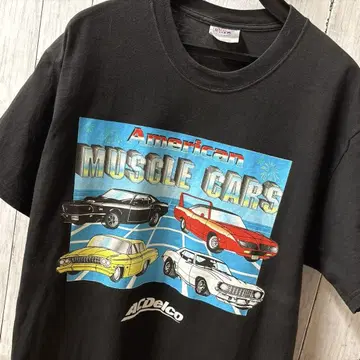 Hanes American Muscle Cars ACDelco 블랙 T