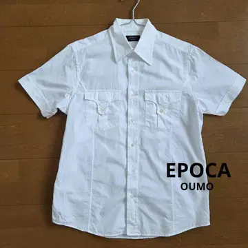 EPoca Uomo 화이트 반팔 셔츠