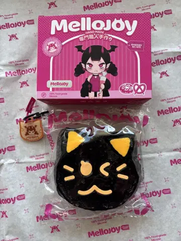 Mellojoy DIYJOJO 스퀴즈 검은 고양이 토스트