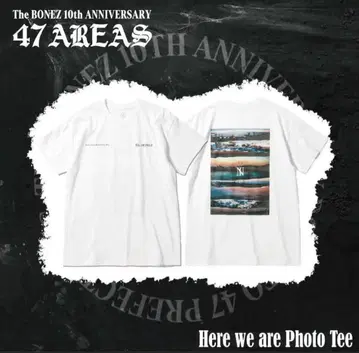 The BONEZ 한정판 티셔츠 Here we are Photo tee