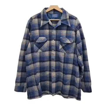 펜들턴 Pendleton 보드 셔츠 70s XL 블루 체크