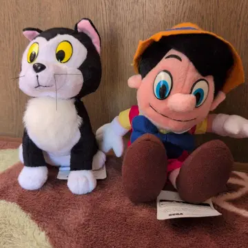 피노키오와 검은 고양이 봉제 인형 세트