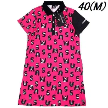 새상품 MU SPORTS 올 패턴 원피스 MU 스포츠 핑크 40(M)