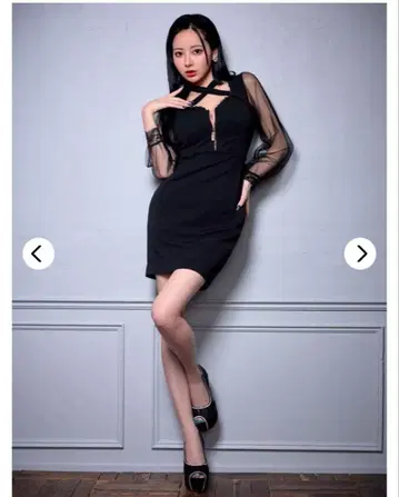 DAZZY 블랙 드레스 S