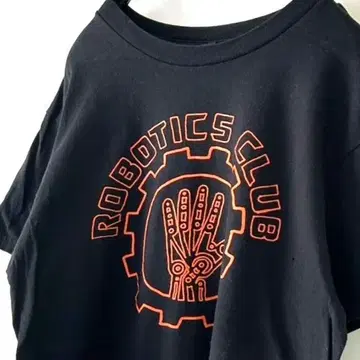 헤인즈 로보틱스 클럽 T셔츠 블랙 구제 의류