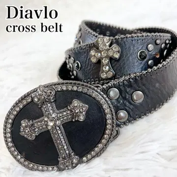 Diavlo 크로스 (십자가) 벨트 블랙