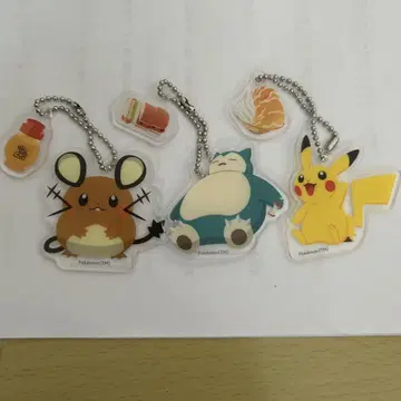 코메다 커피점 포켓몬 아크릴 키링 3개 세트