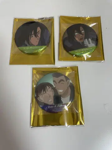 명탐정 코난 장면 사진 홀로그램 캔뱃지 경찰학교조 하기와라 켄지