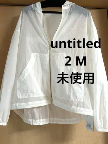 새상품 언타이틀 시어 블루종 트렌드 경량 화이트 M