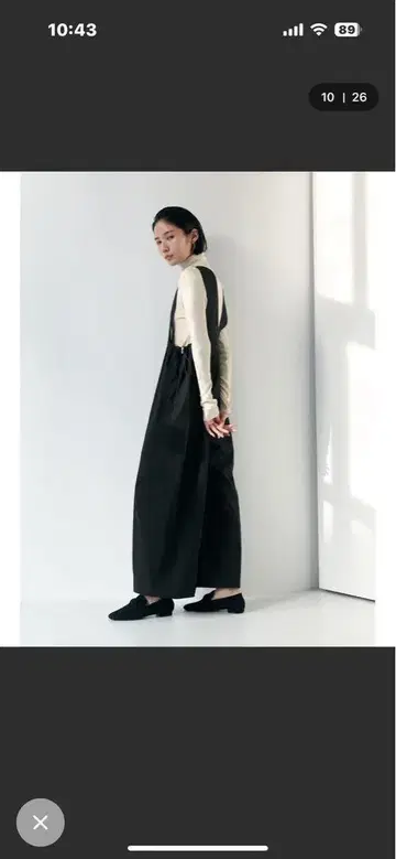 브라운 앤 스트릿 블랙 살로펫 점프수트
