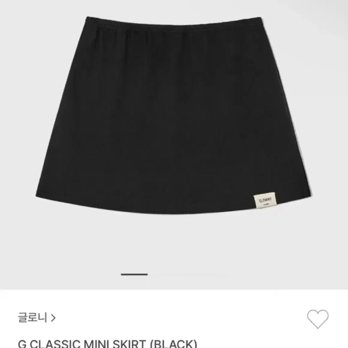 ミニスカート GLOWNY G CLASSIC MINI SKIRT GLOWNY | 글로니 Glowny G Classic Mini Skirt on Bunjang