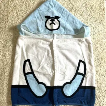 [BIGBANG] 공식 굿즈 후드 부착 타월 판초 YG 베어 KRUNK