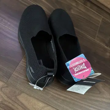 SKECHERS 블랙 스니커즈 124187-BBK