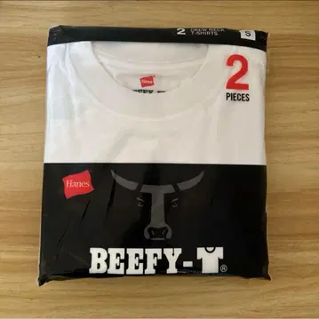 Hanes BEEFY-T 화이트 티셔츠 2매입 S사이즈