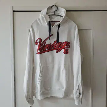 Vintage 55 후드 부착 후드티 화이트