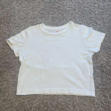 Hanes BIOTOP 화이트 반팔 티셔츠