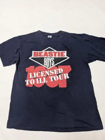 비스티 보이즈 LICENSED TO ILL TOUR 티셔츠 복각판