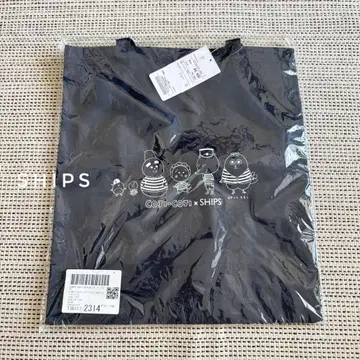SHIPS cojicoji 콜라보 한정판 토트백 코지코지 네이비