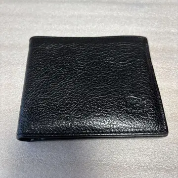 일비종떼 블랙 가죽 접이식 지갑 동전 지갑 포함