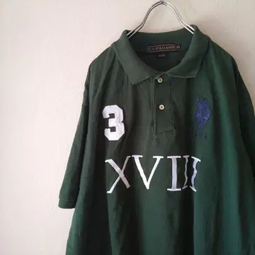 POLO ASSN 피케 셔츠 넘버링 그린