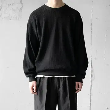 새상품 EVCON 25SS WAFFLE CREW 와플 티셔츠