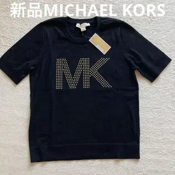 택 포함 새상품 MICHAEL KORS 반팔 니트 M 해외 구매