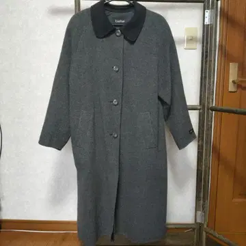 울 그레이 롱 코트