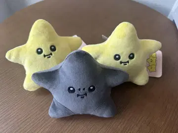 치이카와  봉제 인형 별똥별 검은 별똥별 세트