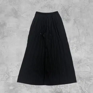 00's vintage 플리츠 와이드 팬츠 스카초 블랙 Y2K