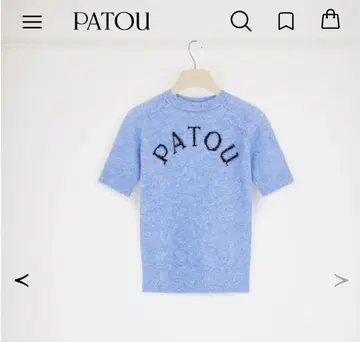 PATOU 지속가능한 알파카 혼방 자카드 탑