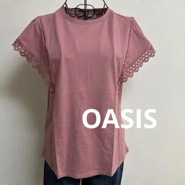 [새 상품] OASIS 스모키 핑크 상의 S 영국 사양 사이즈 넉넉