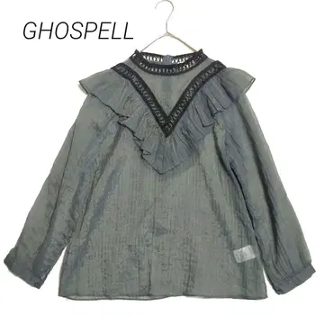 GHOSPELL 고스펠 프릴 블라우스 상의