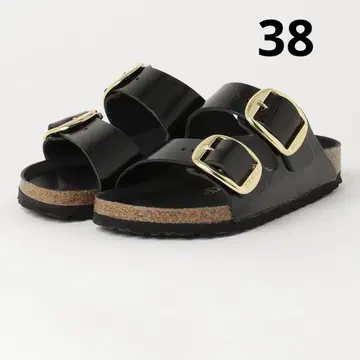 새상품급 버켄스탁 애리조나 빅 버클 블랙 38