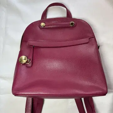 [FURLA] 훌라 파이퍼 가죽 럭색 핑크