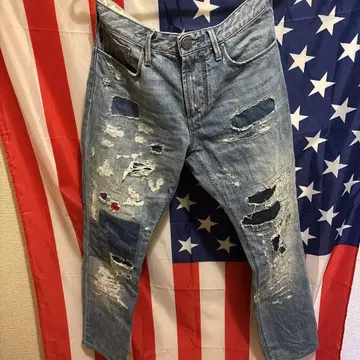 ARMANI JEANS 아르마니 청바지 인디고 구제 의류 새상품급