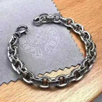새상품 약 18cm 페이퍼 체인 팔찌 silver925