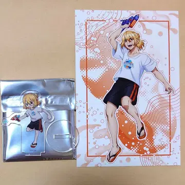 Dr. STONE 류스이 아크릴 스탠드 특전 엽서 워터건