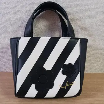 Mary Quant 스트라이프 핸드백