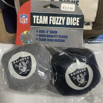 RAIDERS FUZZY DICE