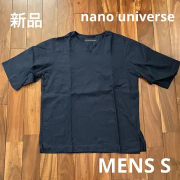새상품 nano universe 남성용 티셔츠 S 네이비