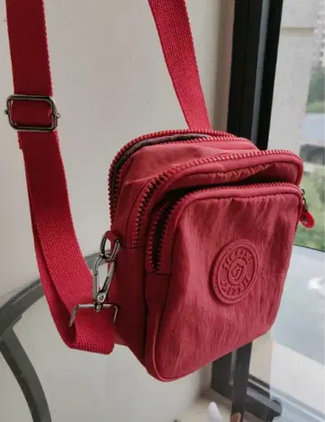 핑크 미니 숄더백 18cm